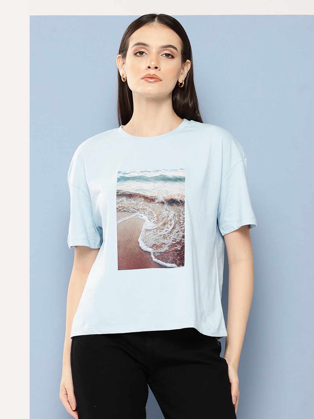 

Chemistry Graphic Printed T-shirt, Blue