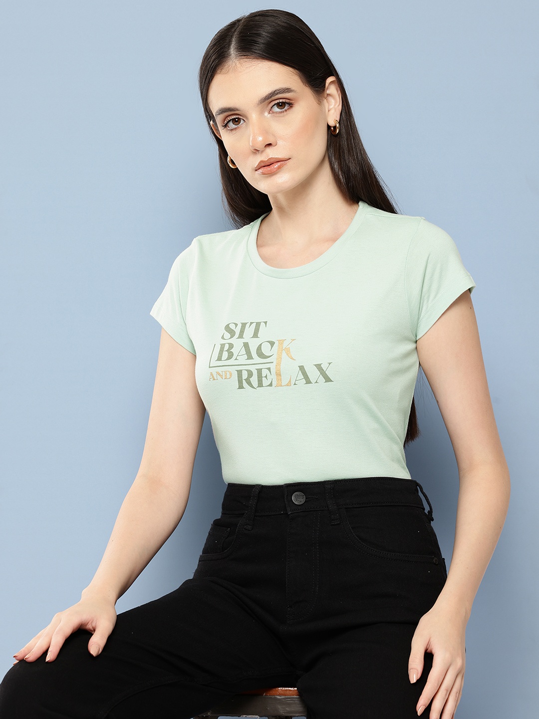 

Chemistry Typography Printed T-shirt, Green
