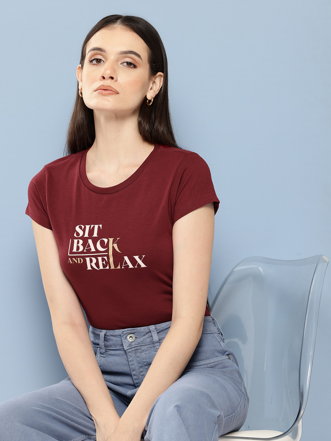 

Chemistry Typography T-shirt, Maroon