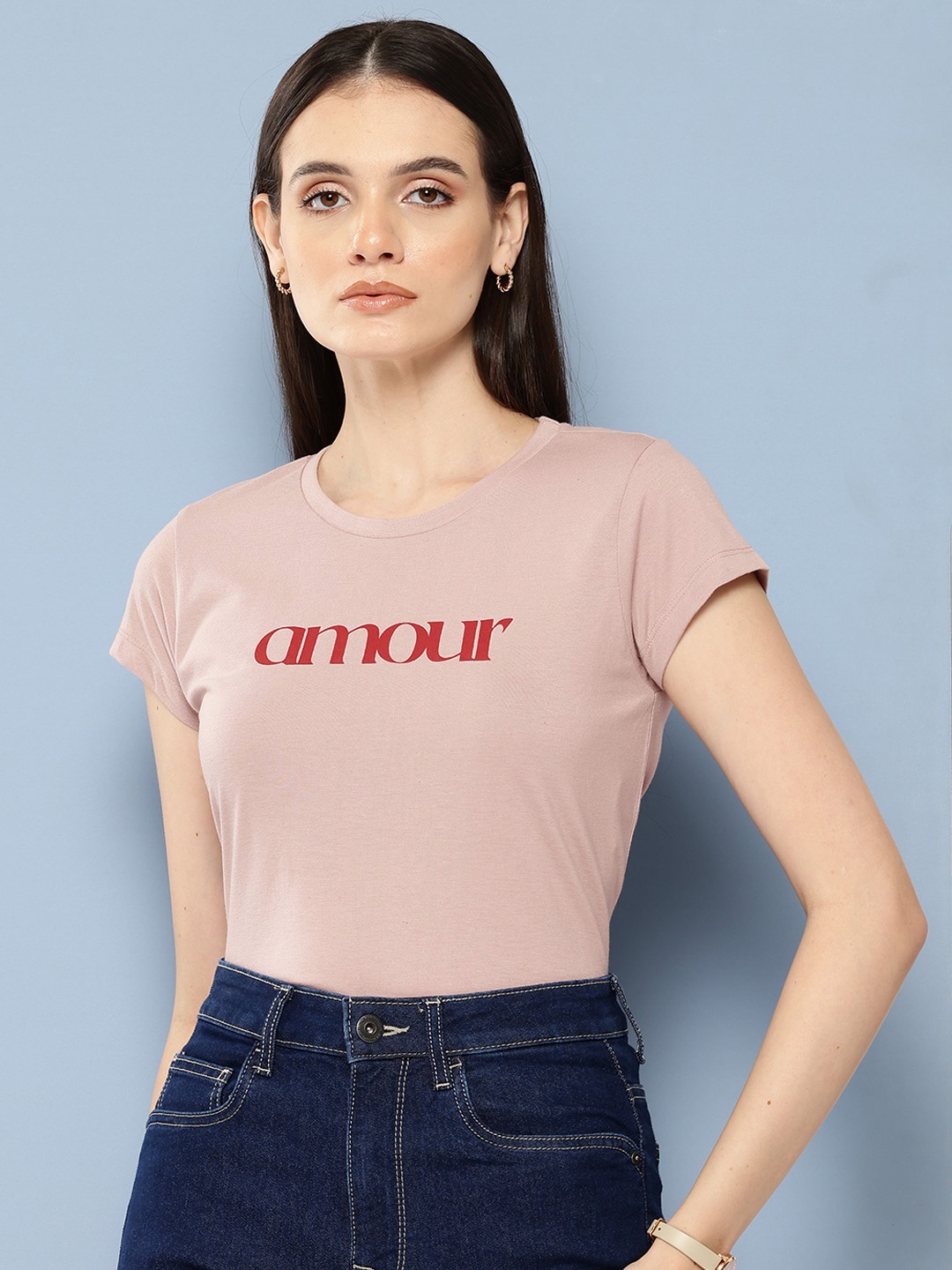 

Chemistry Typography Print T-shirt, Mauve