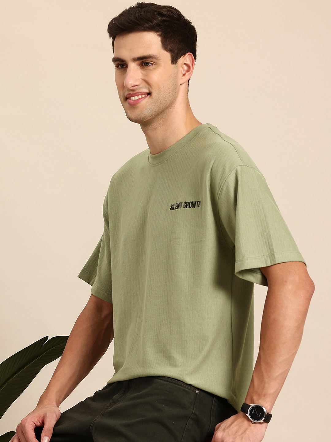 

Mast & Harbour Drop-Shoulder Sleeves T-shirt, Green