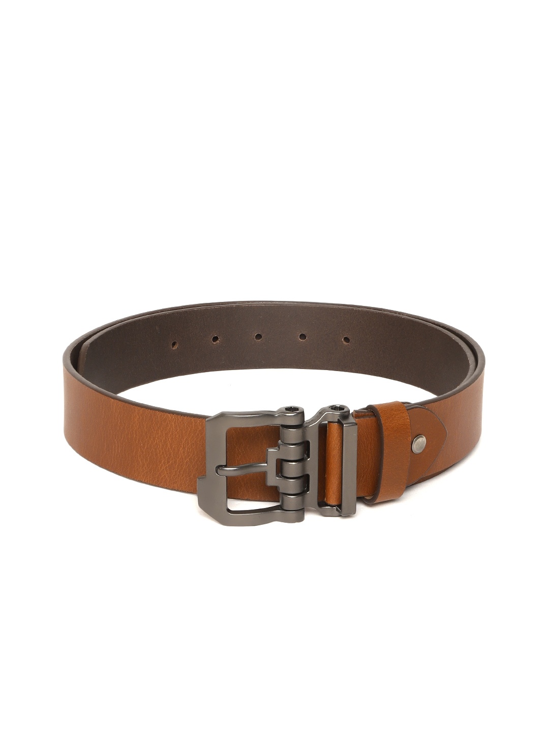 

Roadster Men Tan Brown Solid Leather Belt
