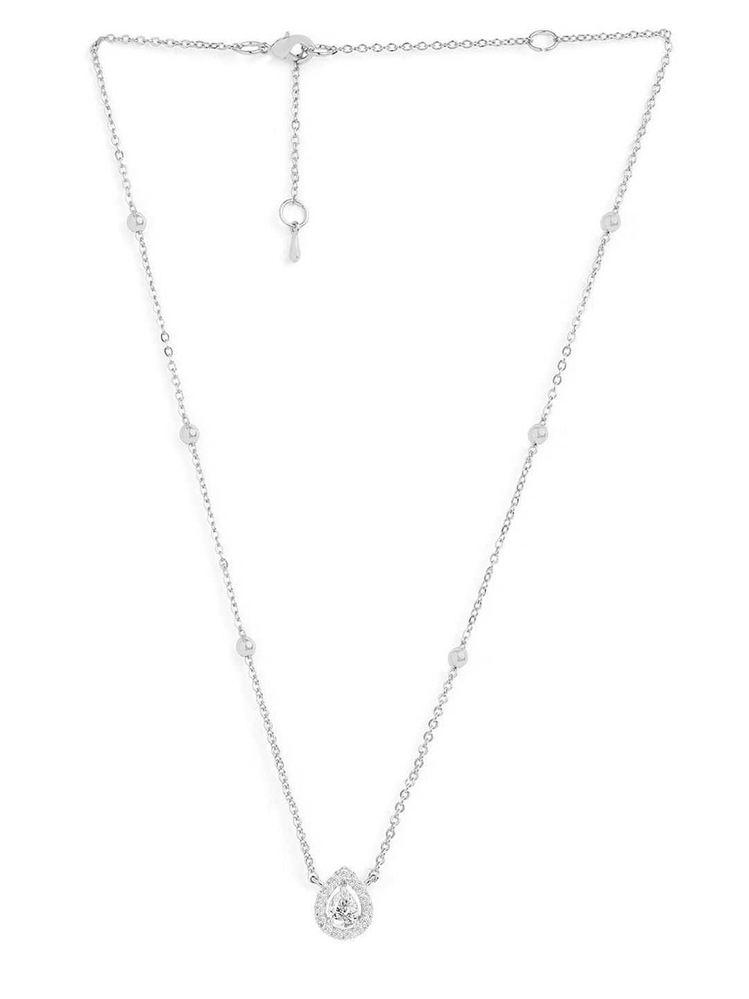 

MINUTIAE Brass Silver-Plated Necklace
