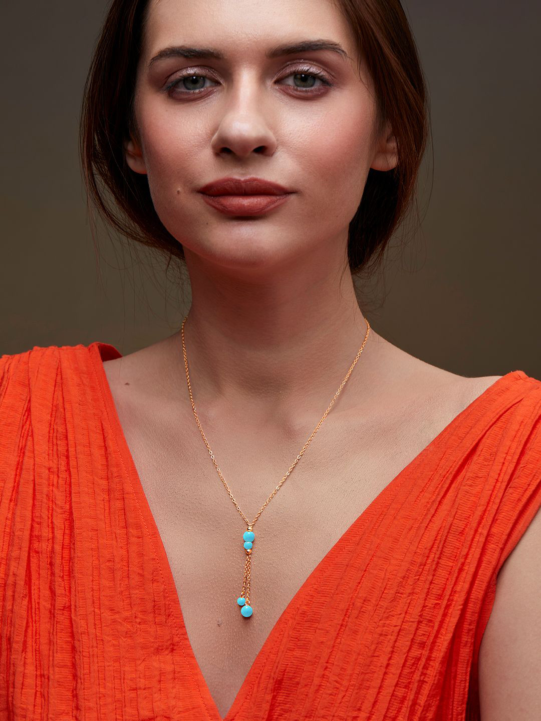 

MINUTIAE Brass Silver-Plated Beads Beaded Necklace