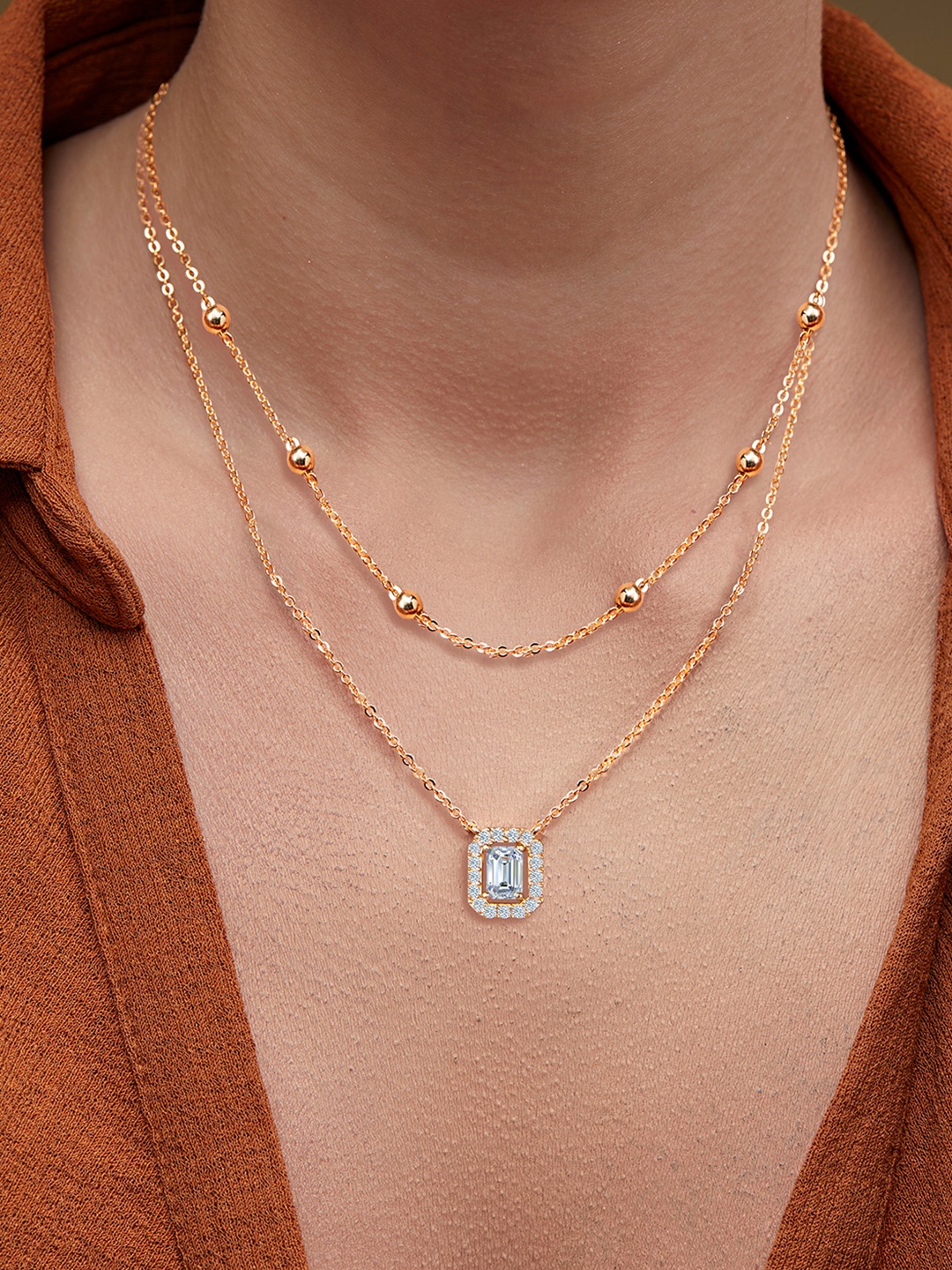 

MINUTIAE Brass Gold-Plated Necklace