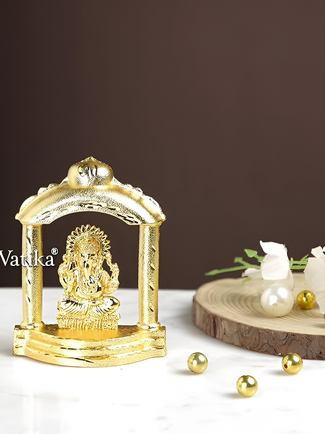 

Aura Gold-Toned Metal Religious Idol Showpiece