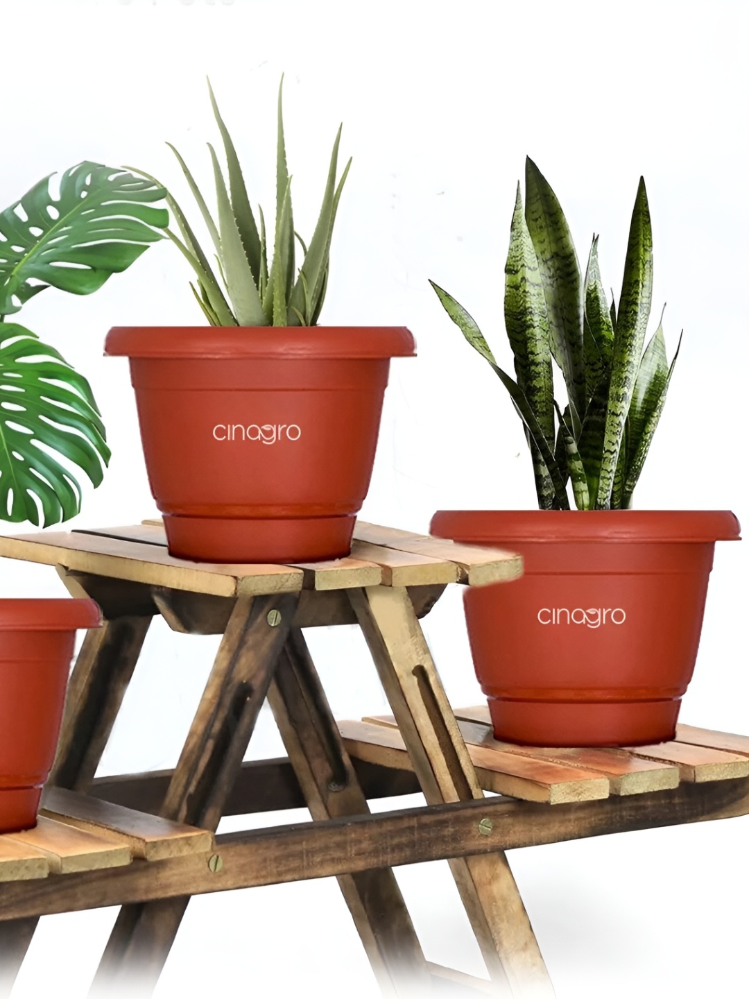 

Cinagro Red 3 Pieces Planters