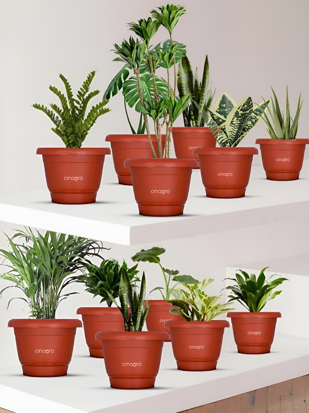 

Cinagro Red 10 Pieces Planters