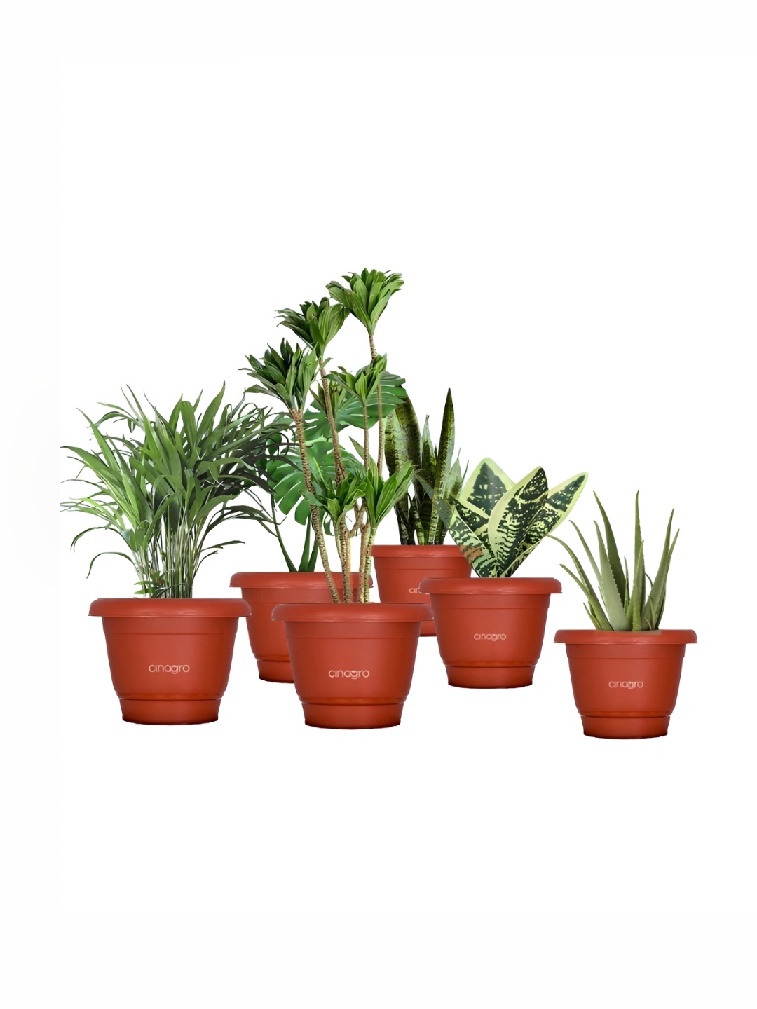 

Cinagro Red 6 Pieces Planters