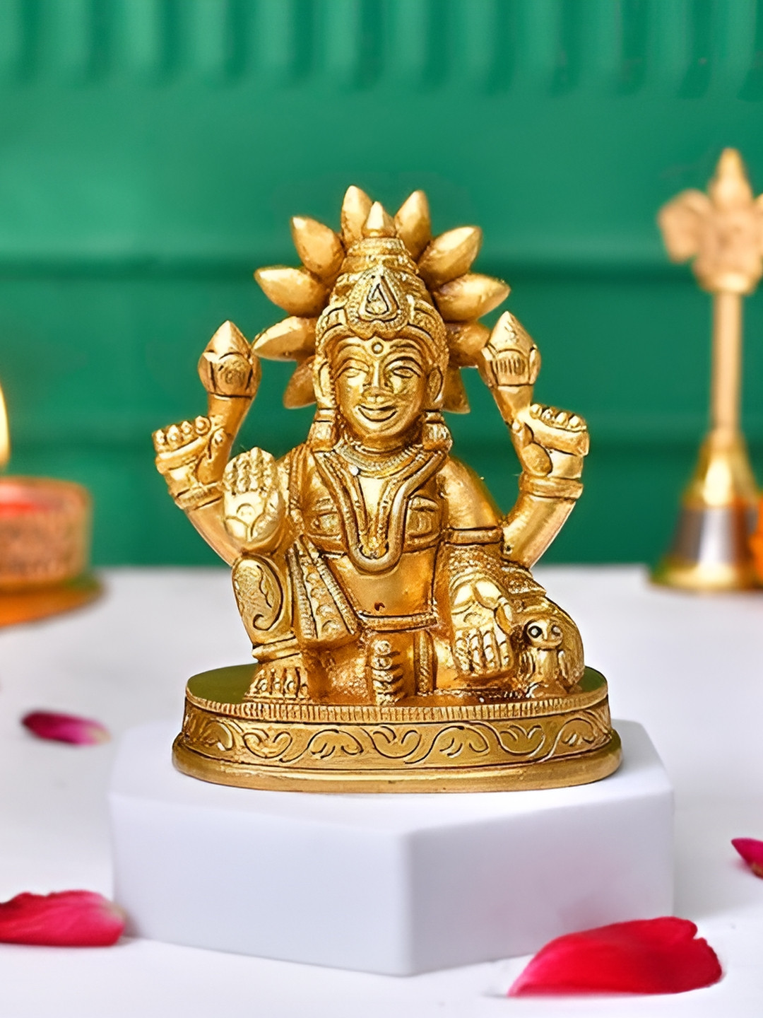 

Aura Gold-Toned Brass Religious Idol Showpiece