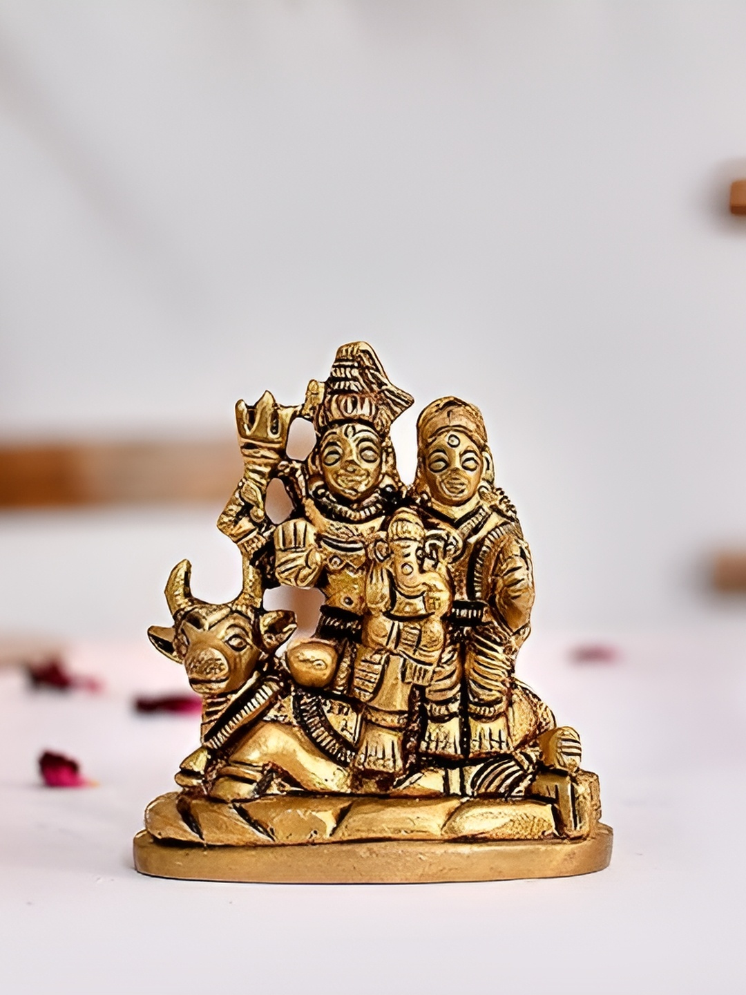 

Aura Gold-Toned Brass Religious Idol Decorative Showpiece