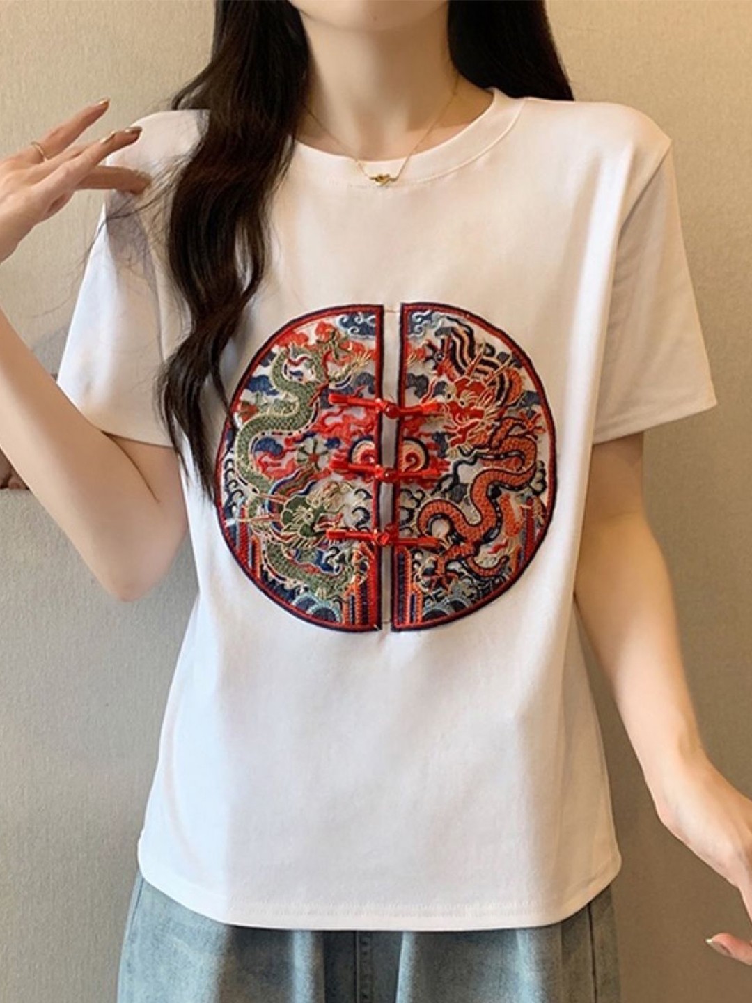 

StyleCast Girls White Graphic Printed Tshirt