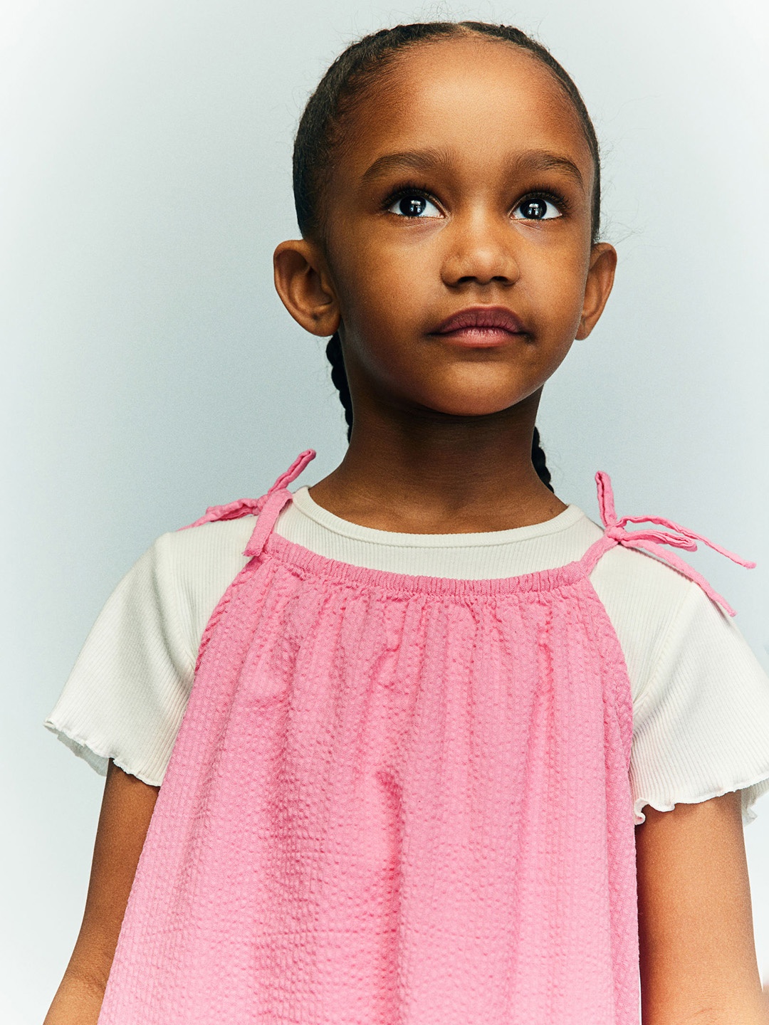 

H&M Girls Pure Cotton Sleeveless Dress, Pink