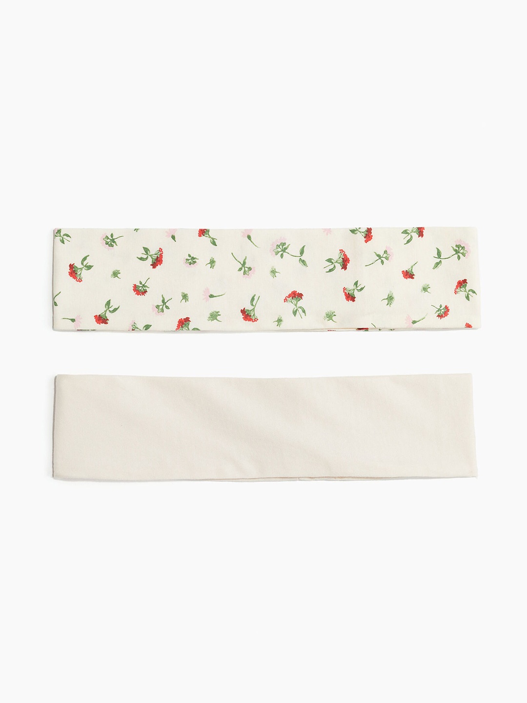 

H&M 2-Pack Jersey Headbands, White