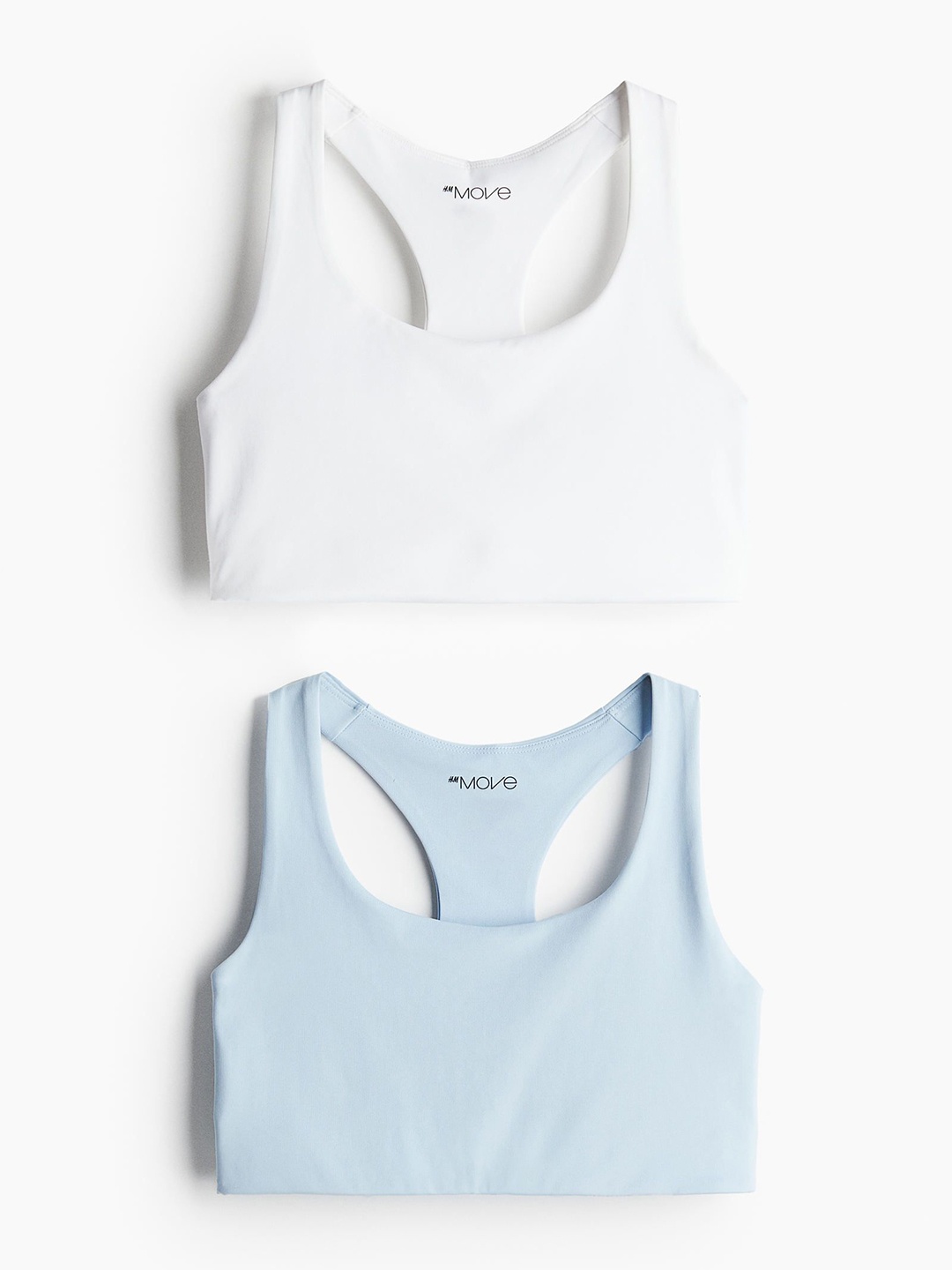 

H&M 2-Pack Medium Support Sports Bras, Blue