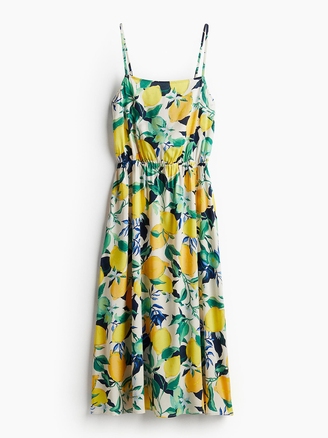 

H&M Women Strappy Viscose Dress, Yellow