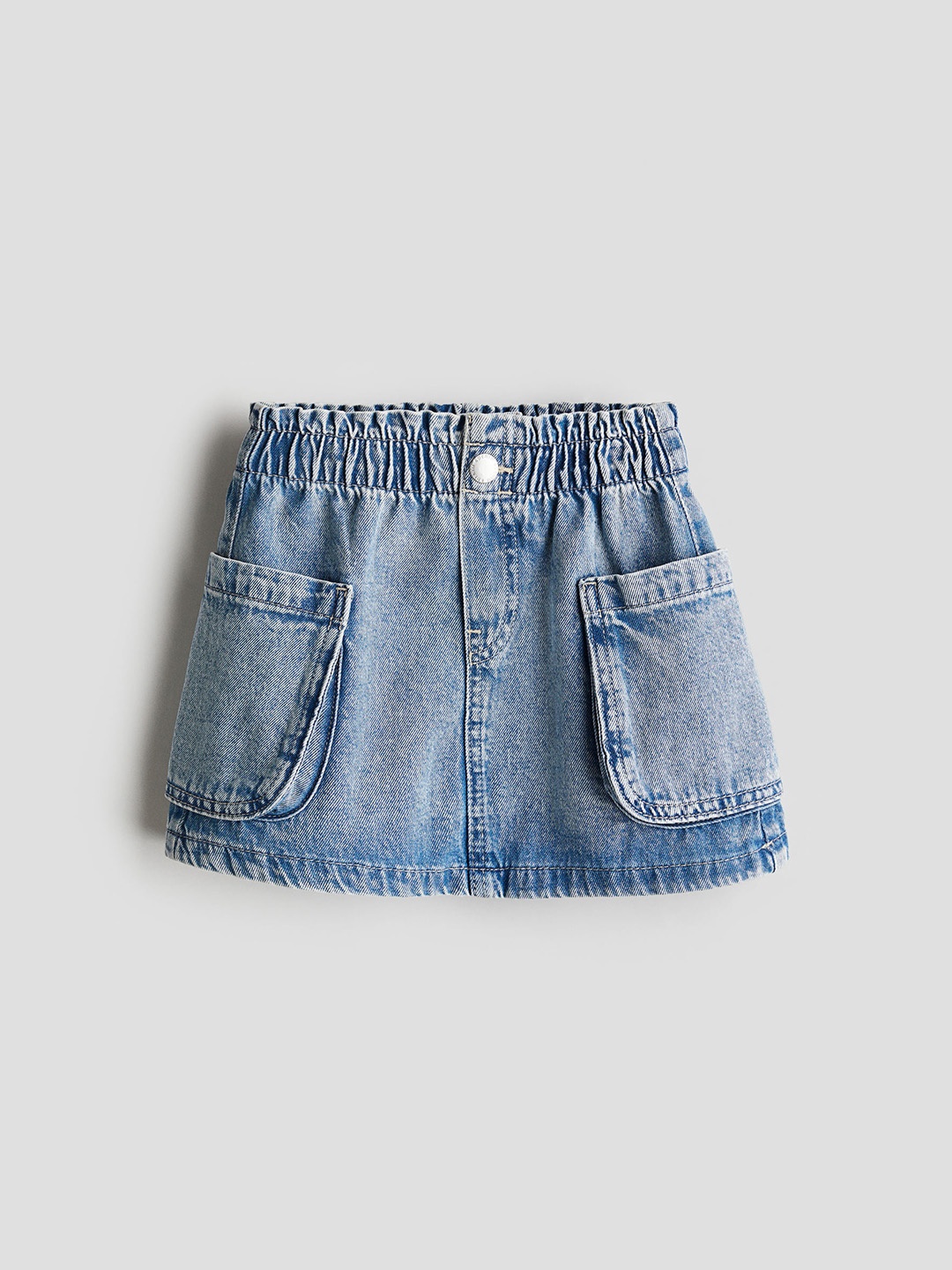 

H&M Girls Pure Cotton Denim Skirt, Blue