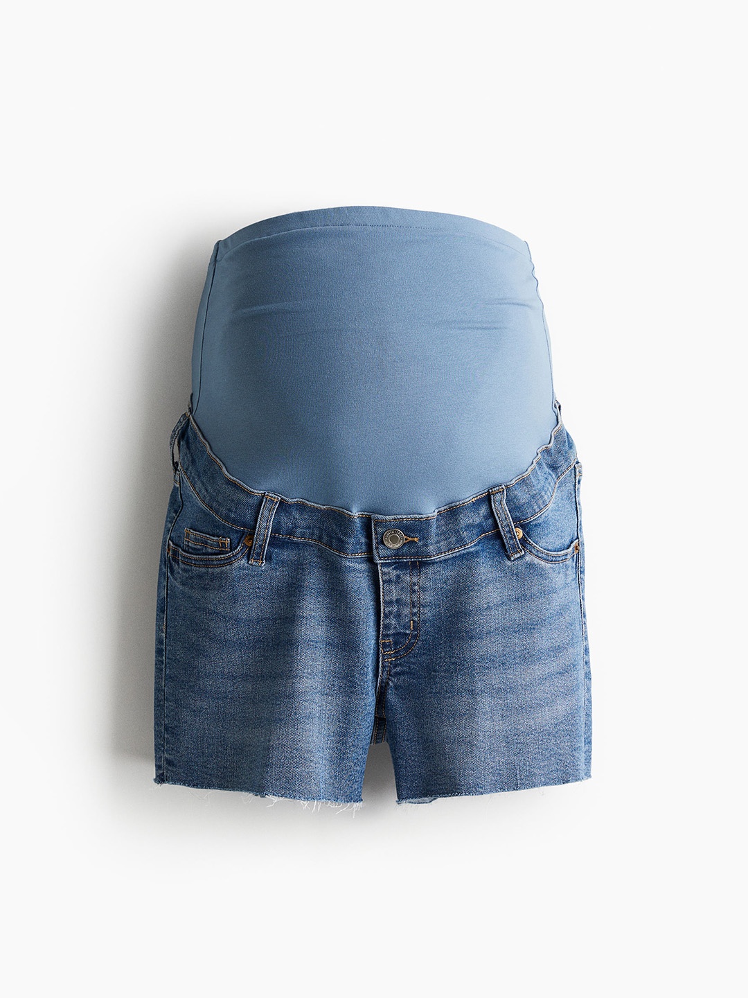 H&M Women MAMA Denim Shorts, Blue