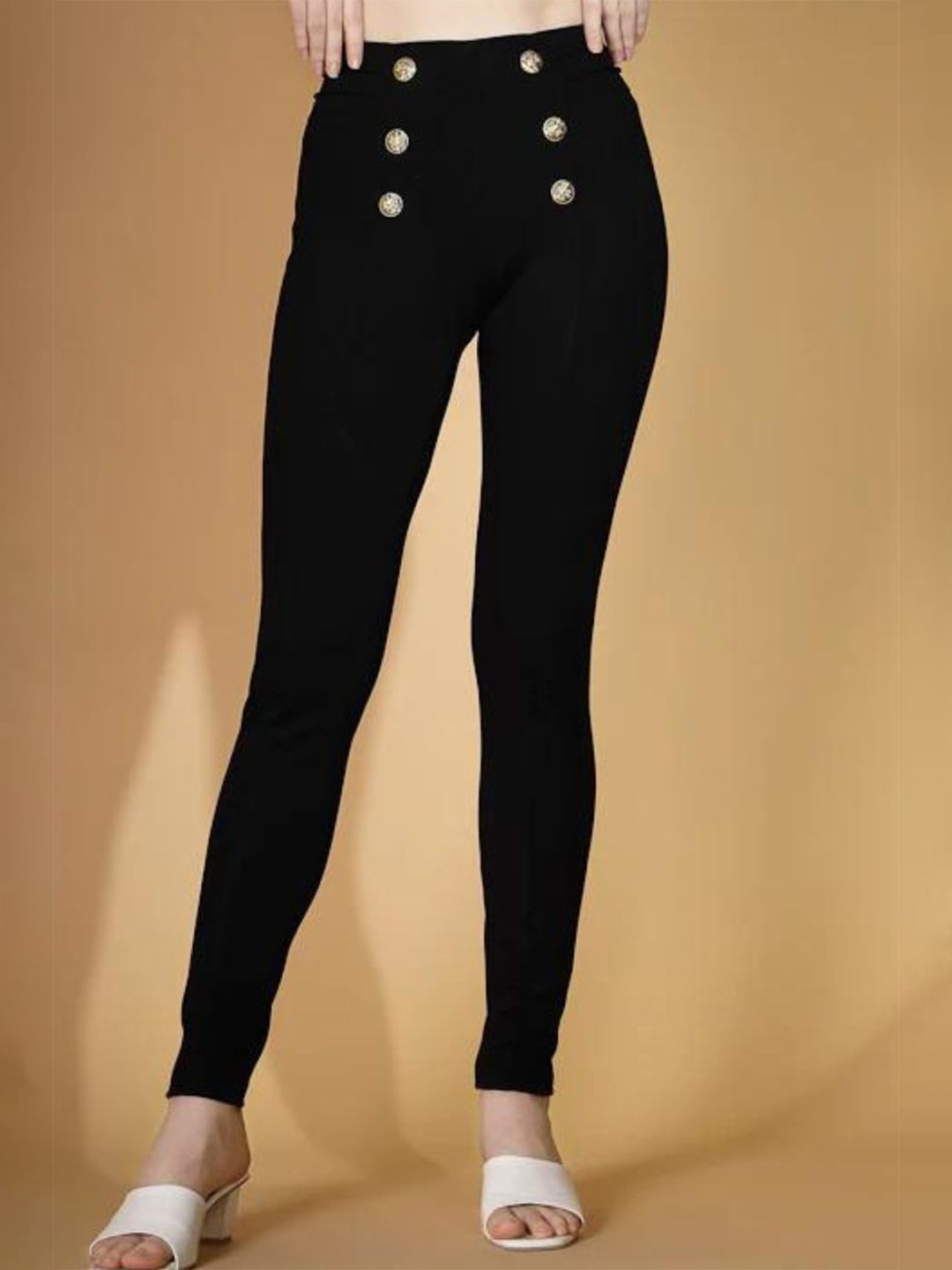 

Global Republic Women Regular Fit Jeggings, Black