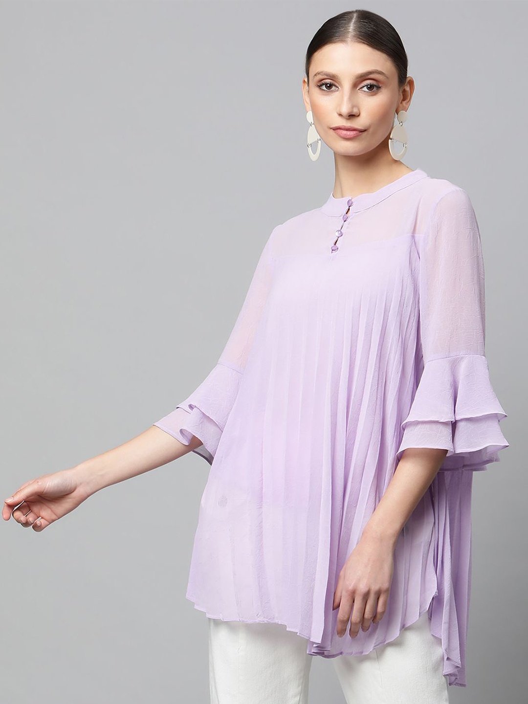 

Global Republic Bell Sleeve Top, Mauve