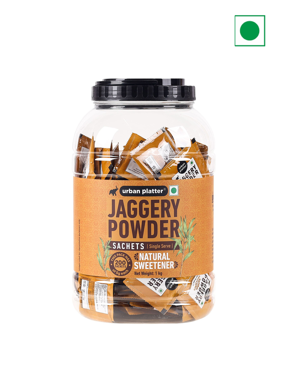 

URBAN PLATTER Jaggery Powder Sachets-1Kg, Brown
