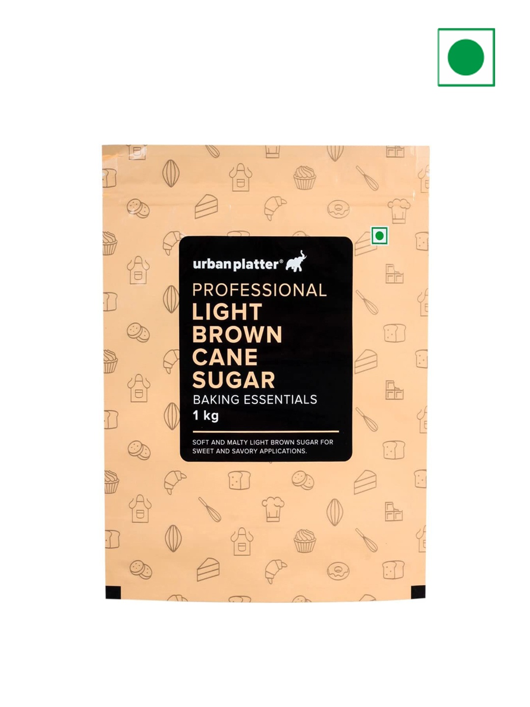 

URBAN PLATTER Light Brown Cane Sugar-1Kg, Beige