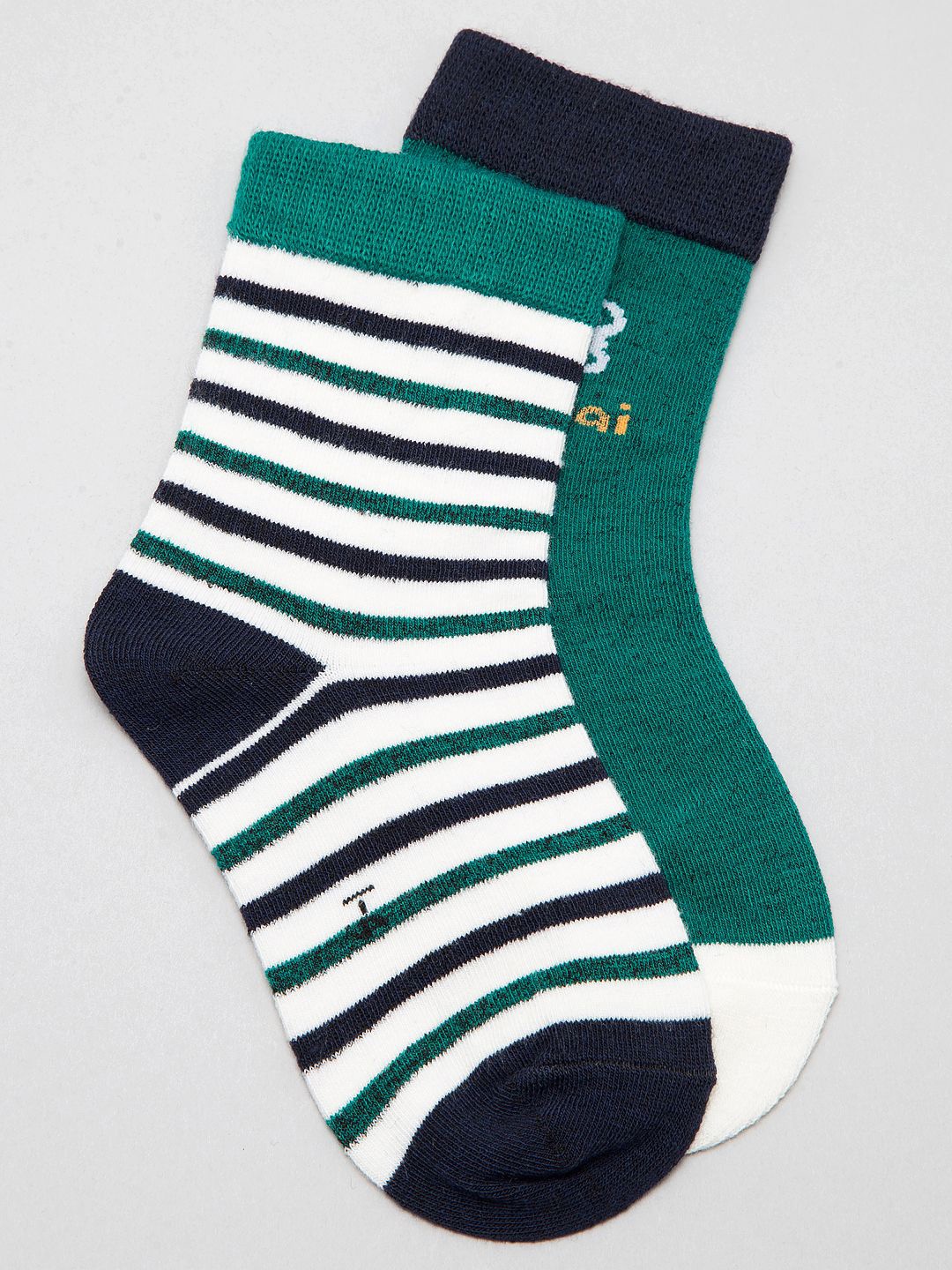 

J Style Kids Pack of 2 Patterned Ankle Length Socks, White