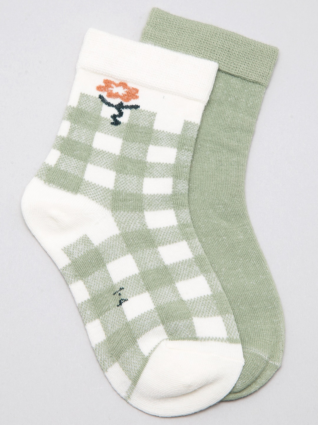 

J Style Kids Pack of 2 Patterned Above Ankle Length Socks, White