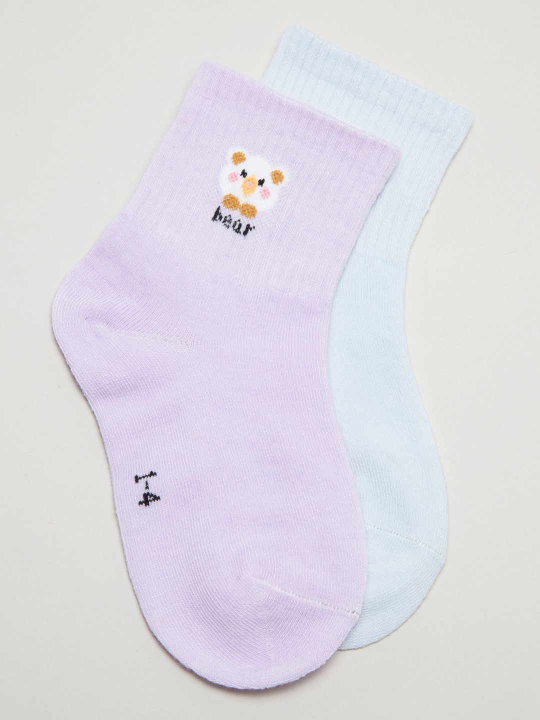 

J Style Kids Set of 2 Patterned Ankle-Length Socks, Blue