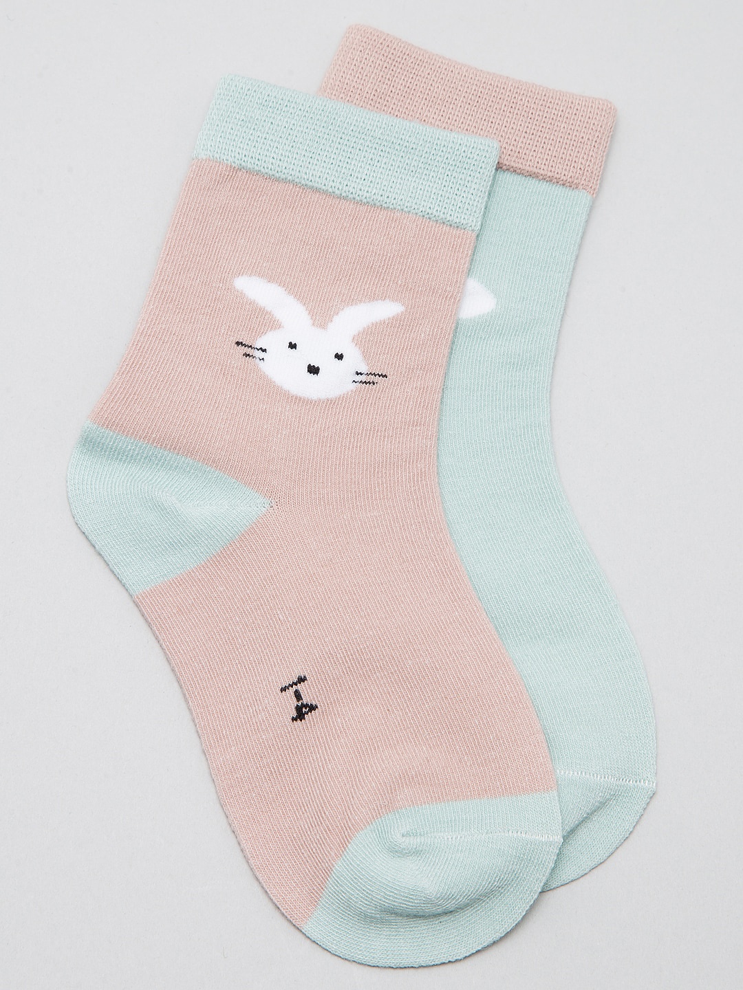 

J Style Kids Pack Of 2 Patterned Ankle Length Socks, Green