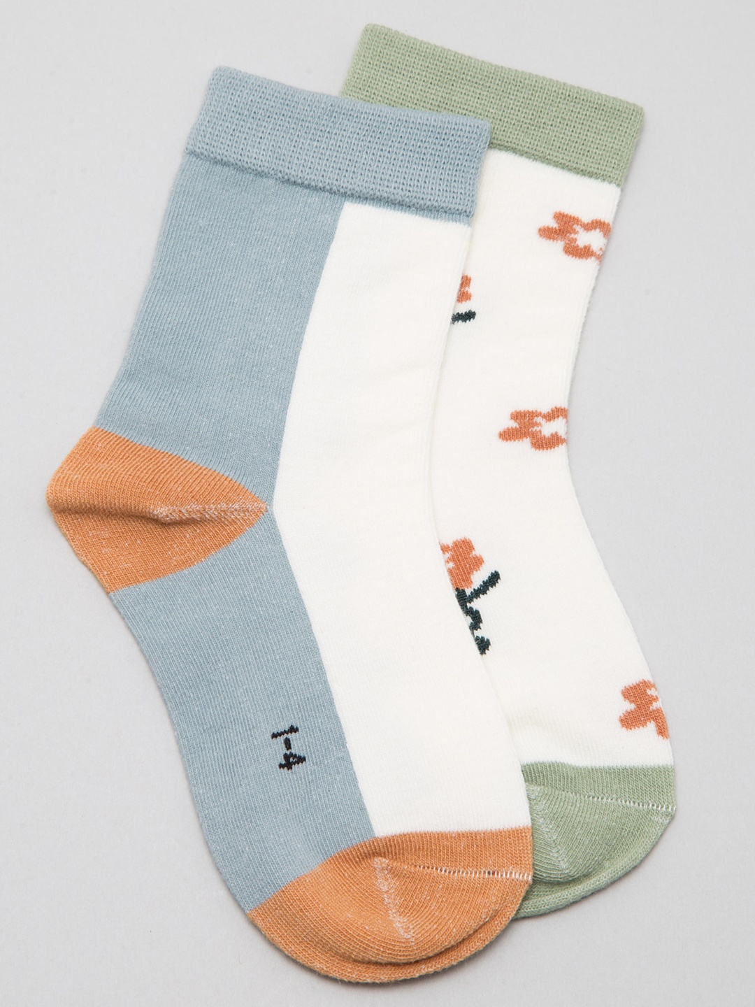 

J Style Kids Pack of 2 Patterned Ankle Length Socks, White