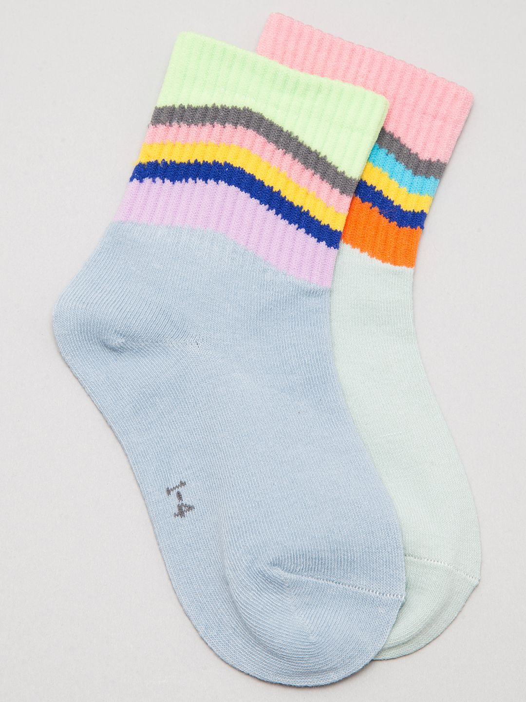 

J Style Kids Pack of 2 Patterned Ankle Length Socks, Blue