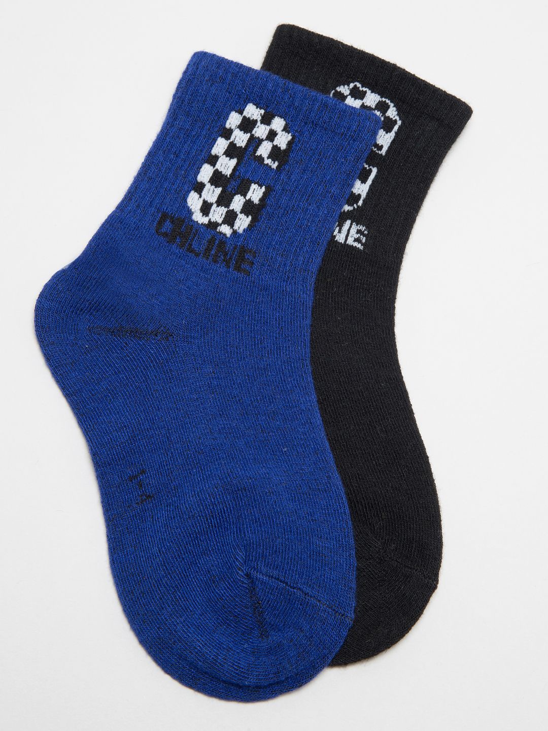 

J Style Kids Pack of 2 Patterned Ankle Length Socks, Blue