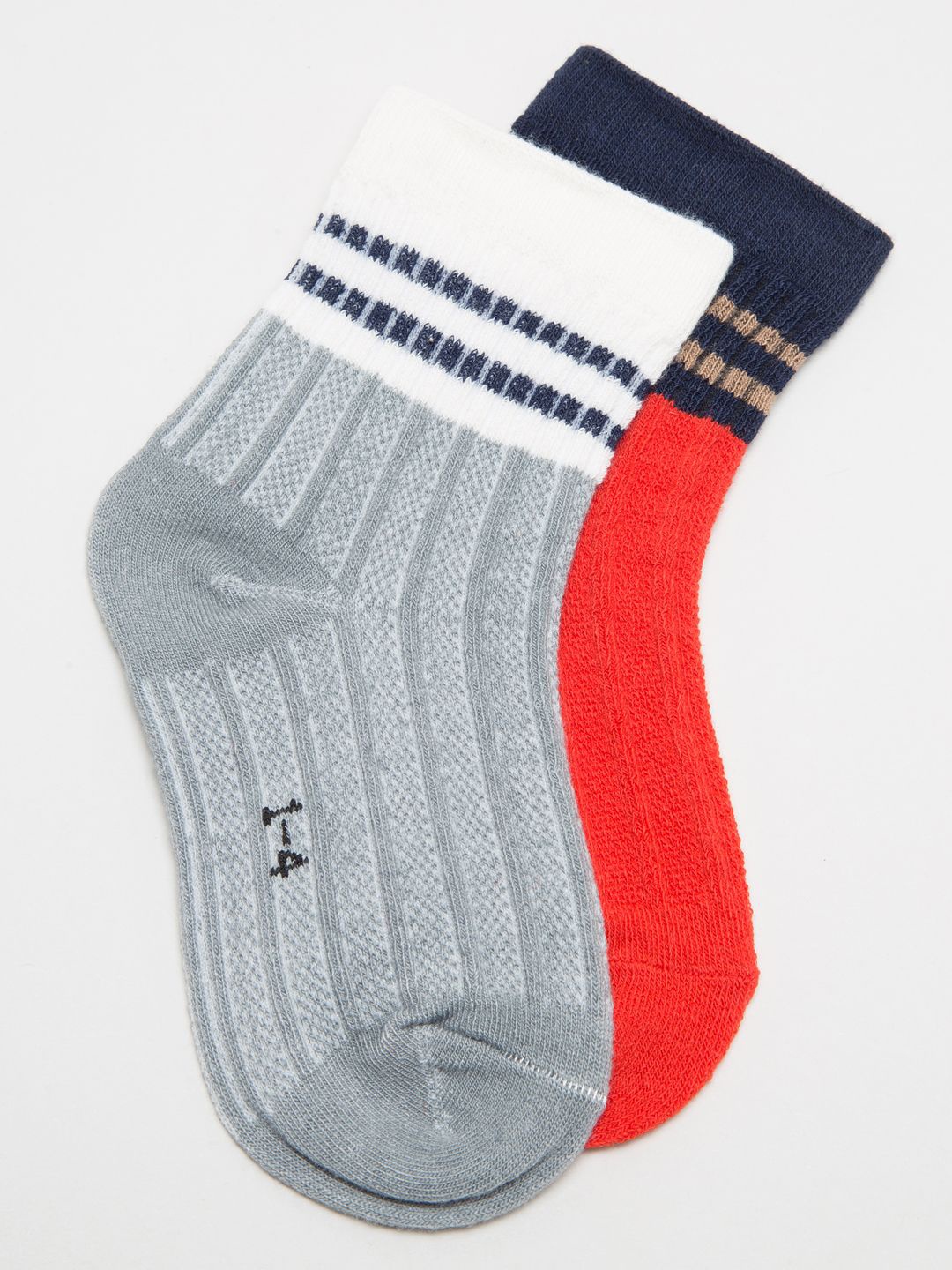 

J Style Kids Pack of 2 Patterned Ankle Length Socks, Red