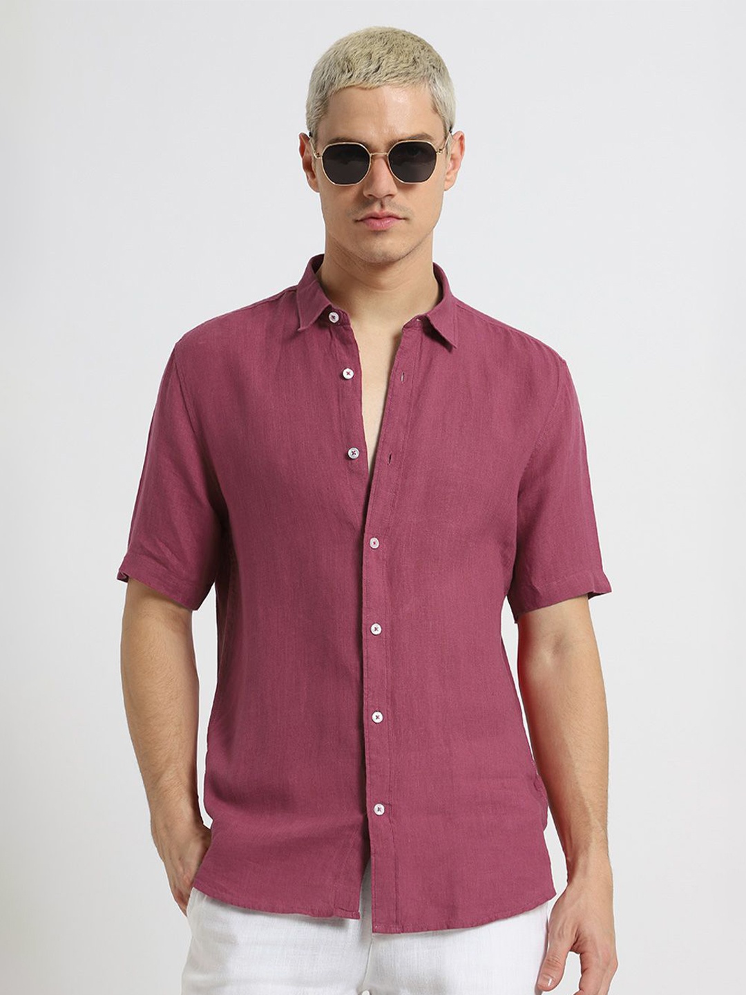 

Banana Club Classic Slim Fit Casual Shirt, Rose