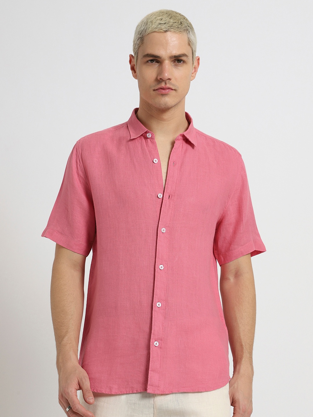 

Banana Club Classic Slim Fit Casual Shirt, Pink