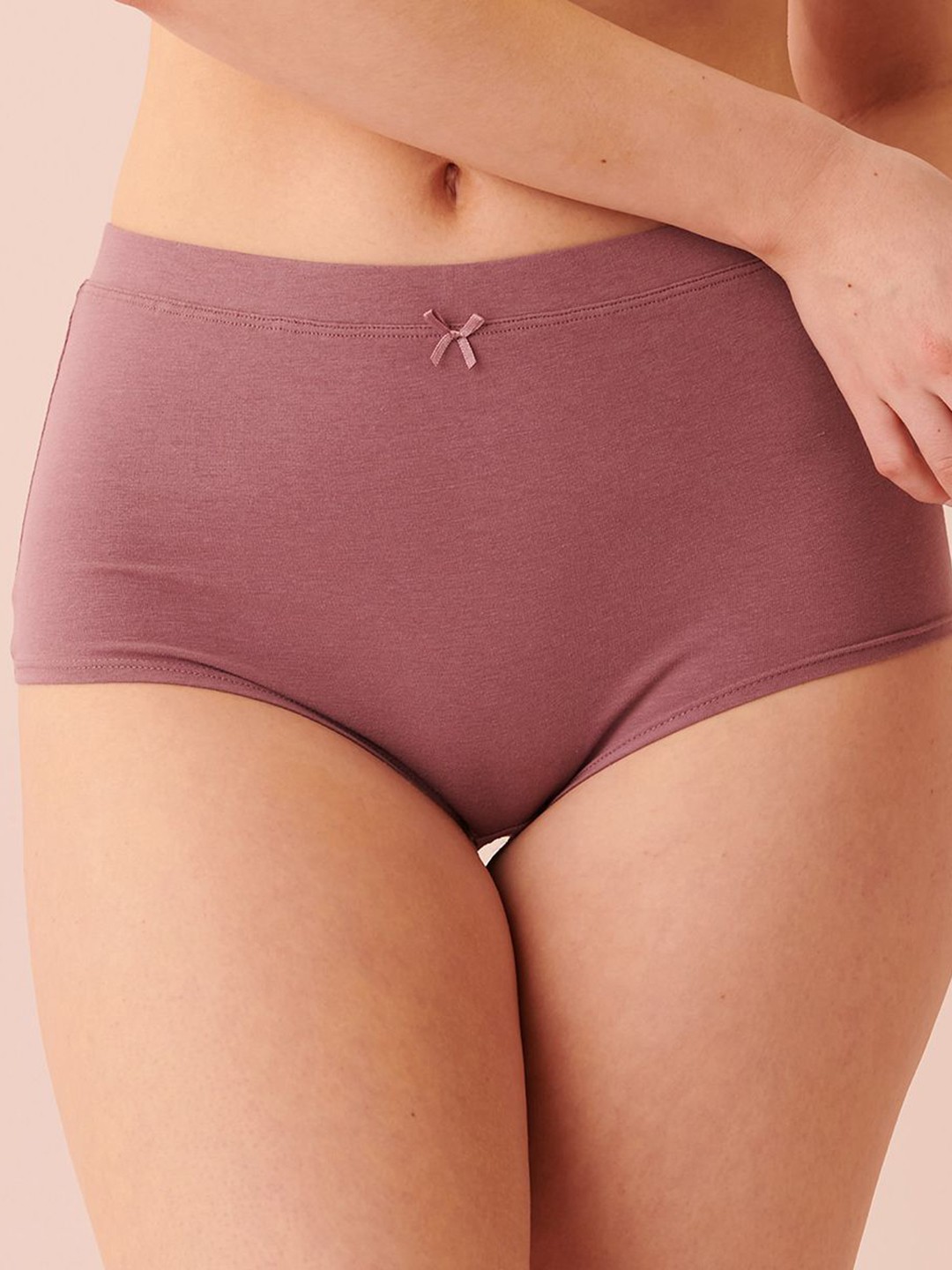 

La Vie en Rose Cotton Boy Short Briefs 20100338_50058, Purple