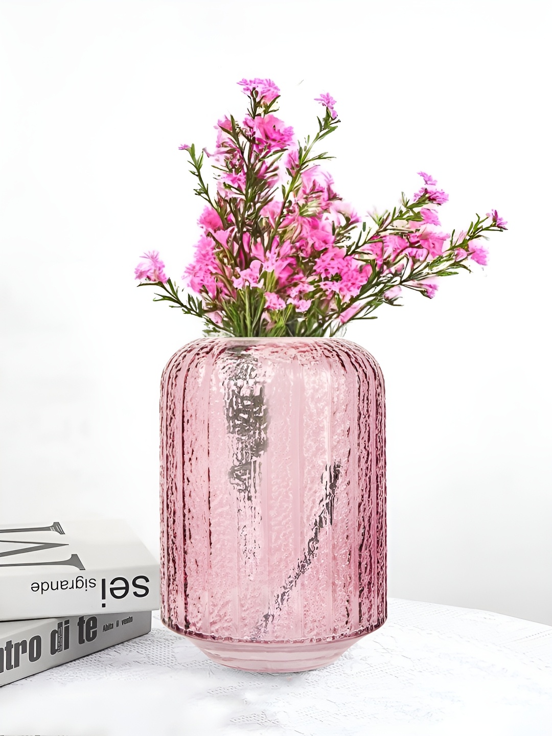 

Ekhasa Pink Glass Flower Vase