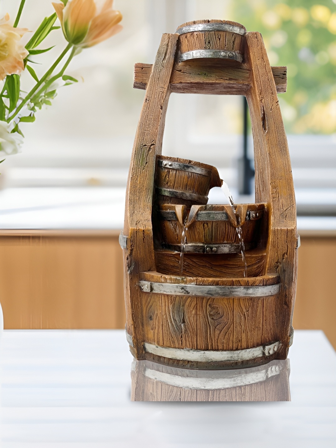 

Ekhasa Brown Water Fountain With Led Light
