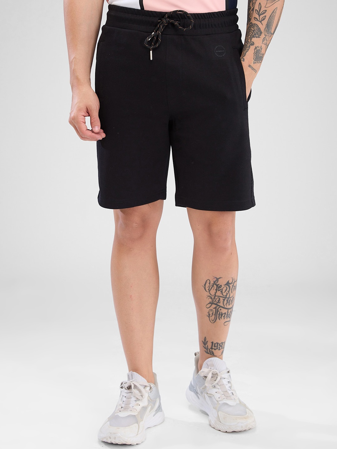 

Park Avenue Men Slim Fit Shorts, Black