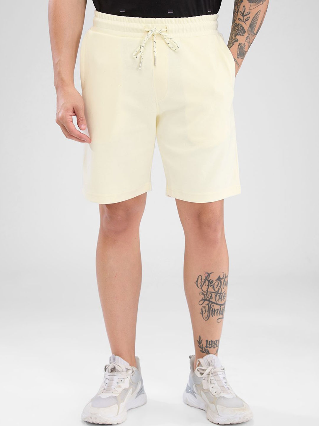 

Park Avenue Men Slim Fit Shorts, Yellow