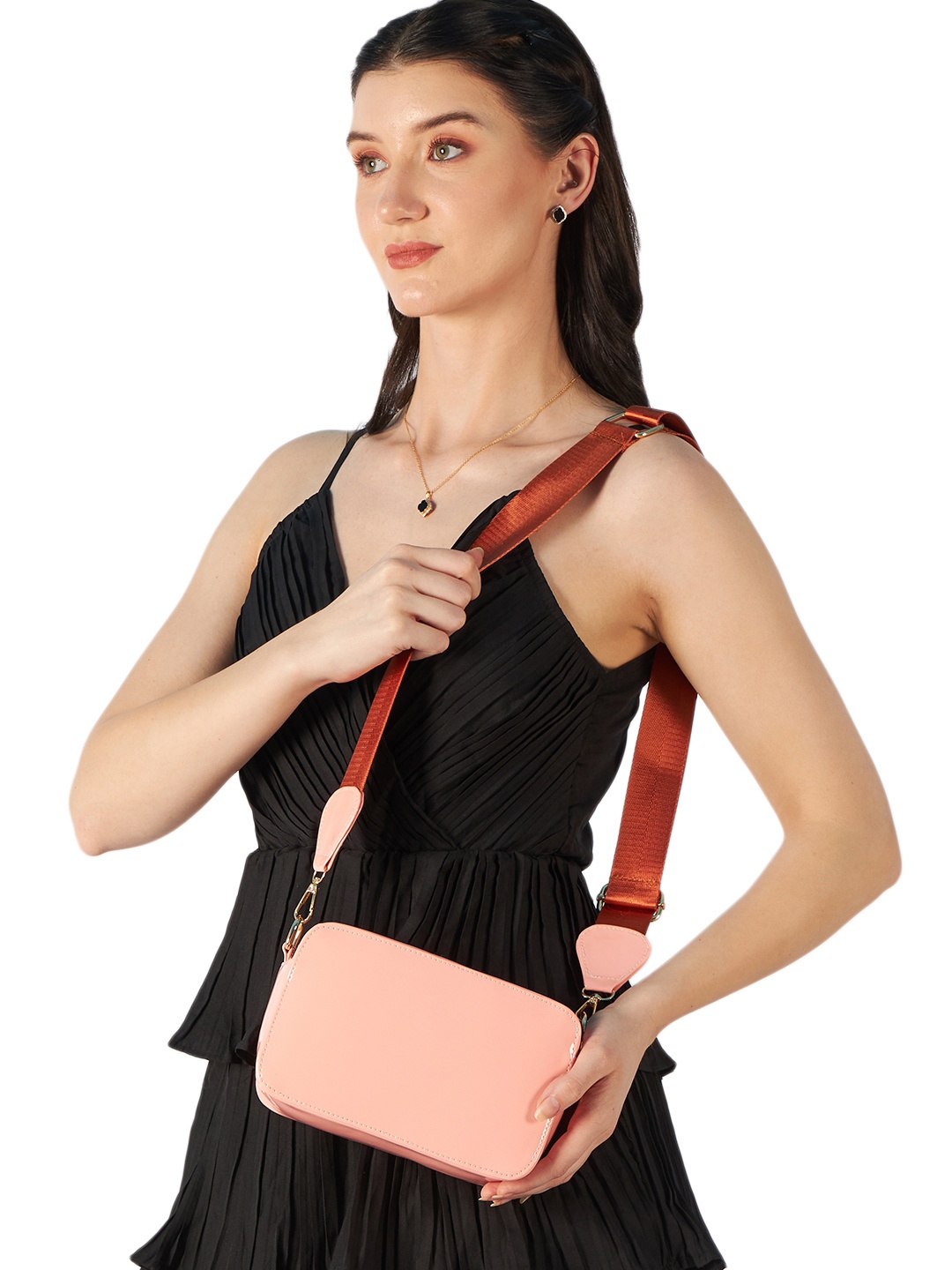 

MINI WESST Yin & Yang Structured Sling Bag, Pink