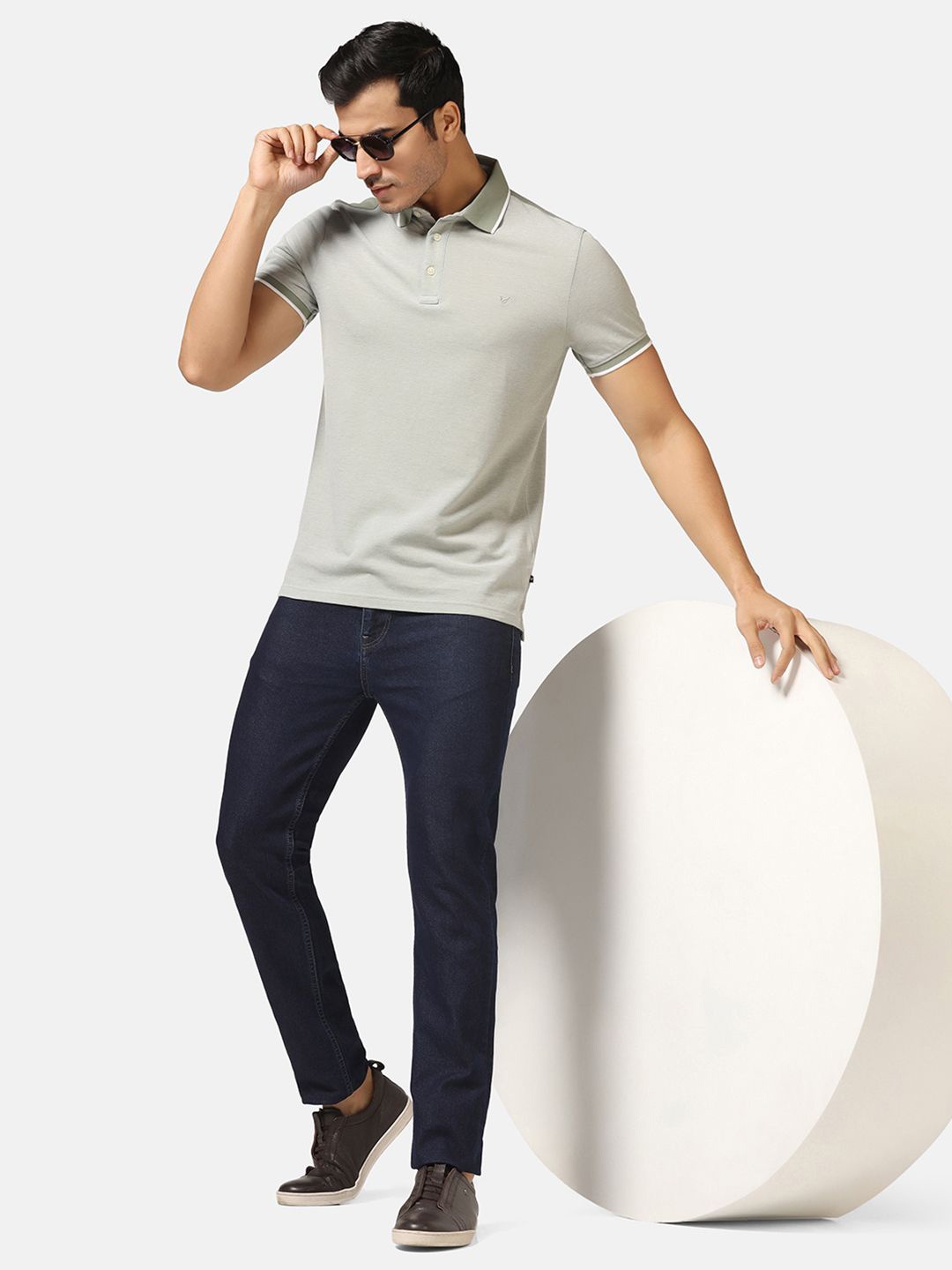 

Blackberrys Polo Collar Short Sleeves Cotton Slim Fit T-shirt, Green