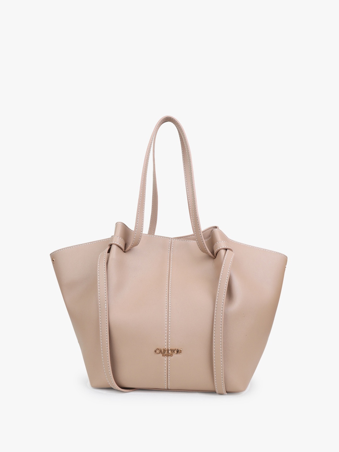 

Carlton London Structured Shoulder Bag, Beige