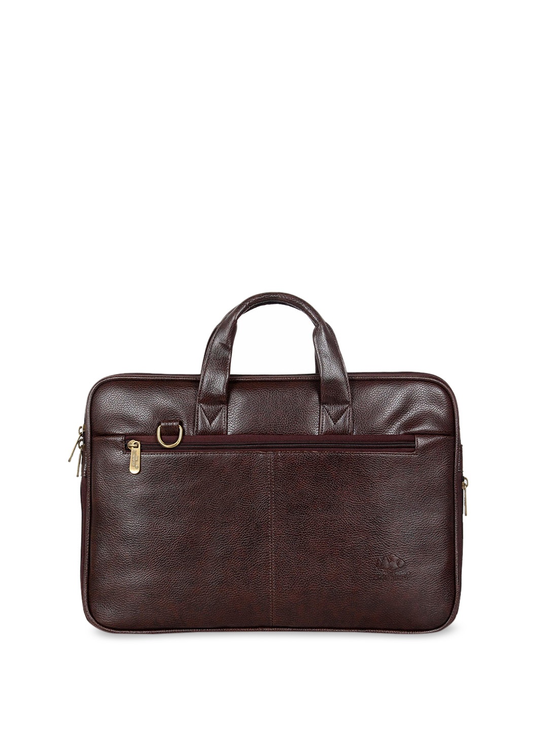 THE CLOWNFISH Unisex Leather Laptop Bag, Green