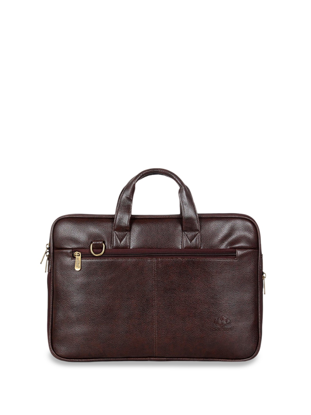 

THE CLOWNFISH Leather Oversized Shopper Satchel with Applique, Black