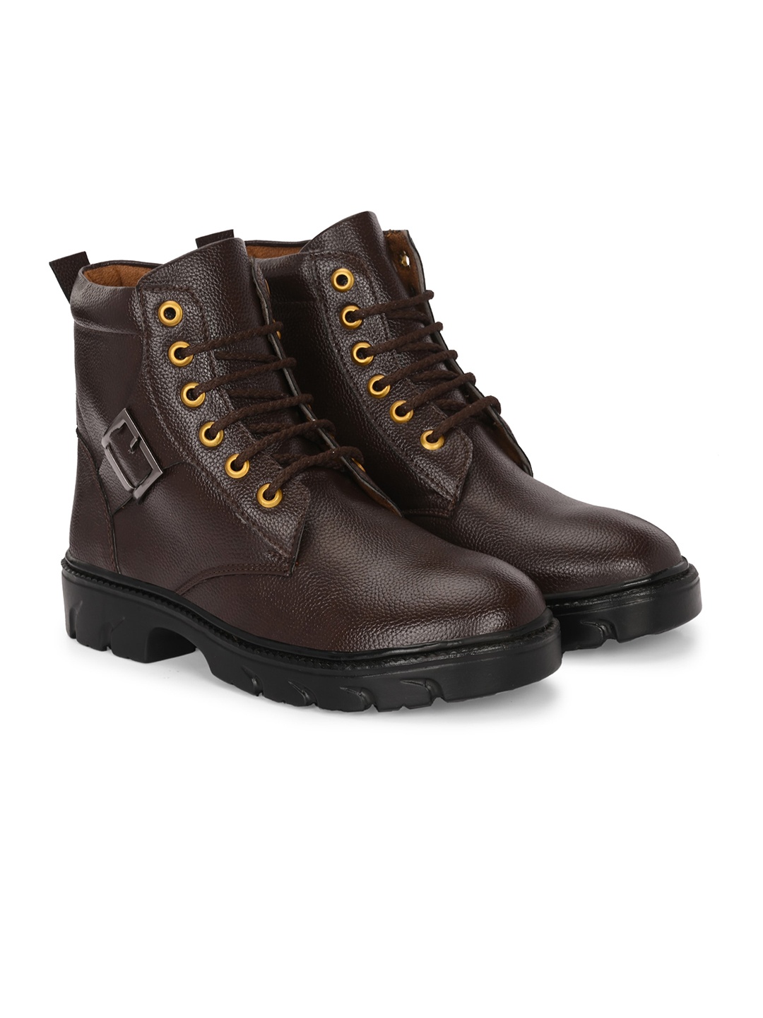 

Azzaro Black Men Round Toe Regular Boots, Brown