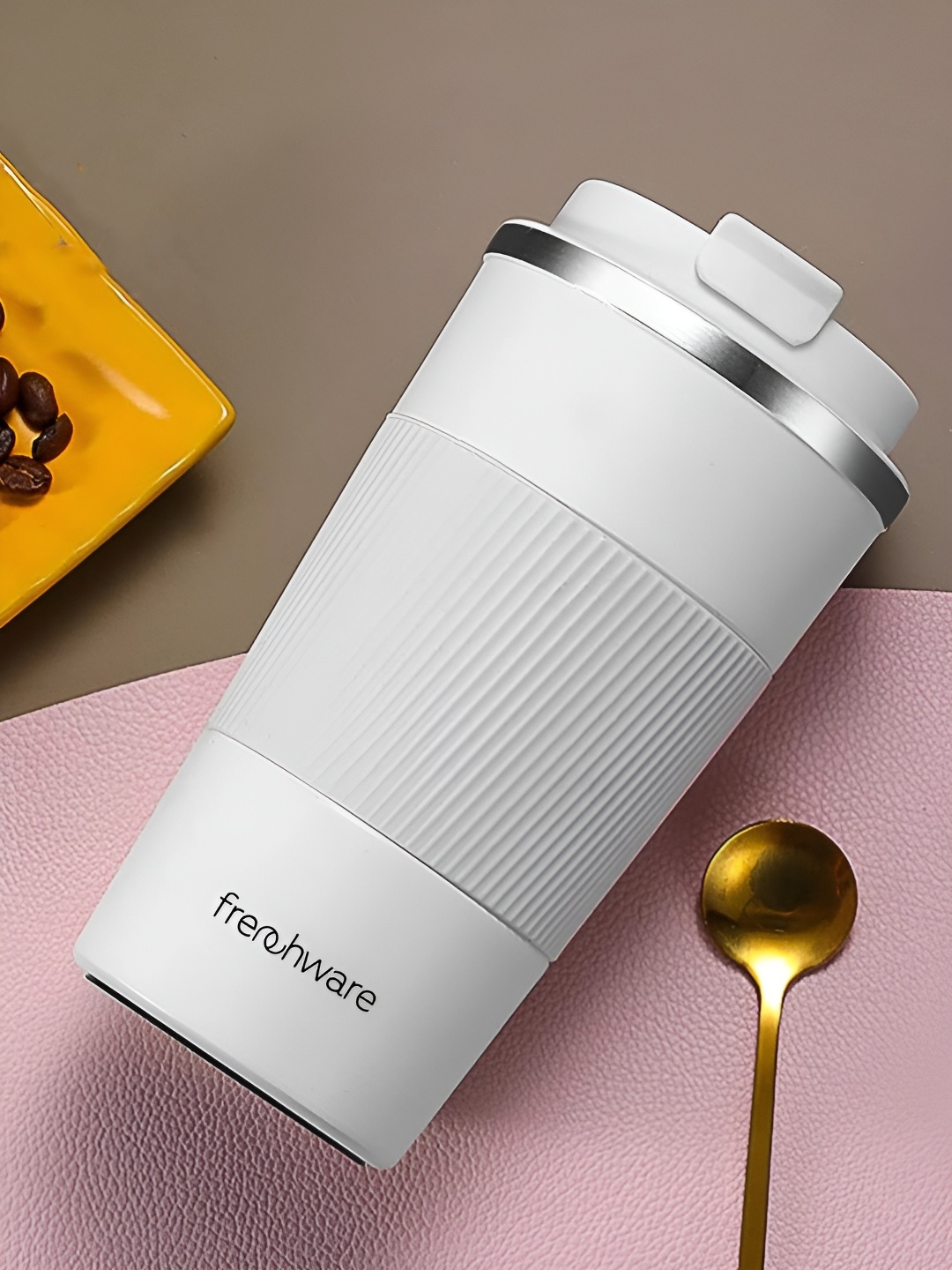 

Frenchware White Stainless Steel Matte Mugs 510 ml