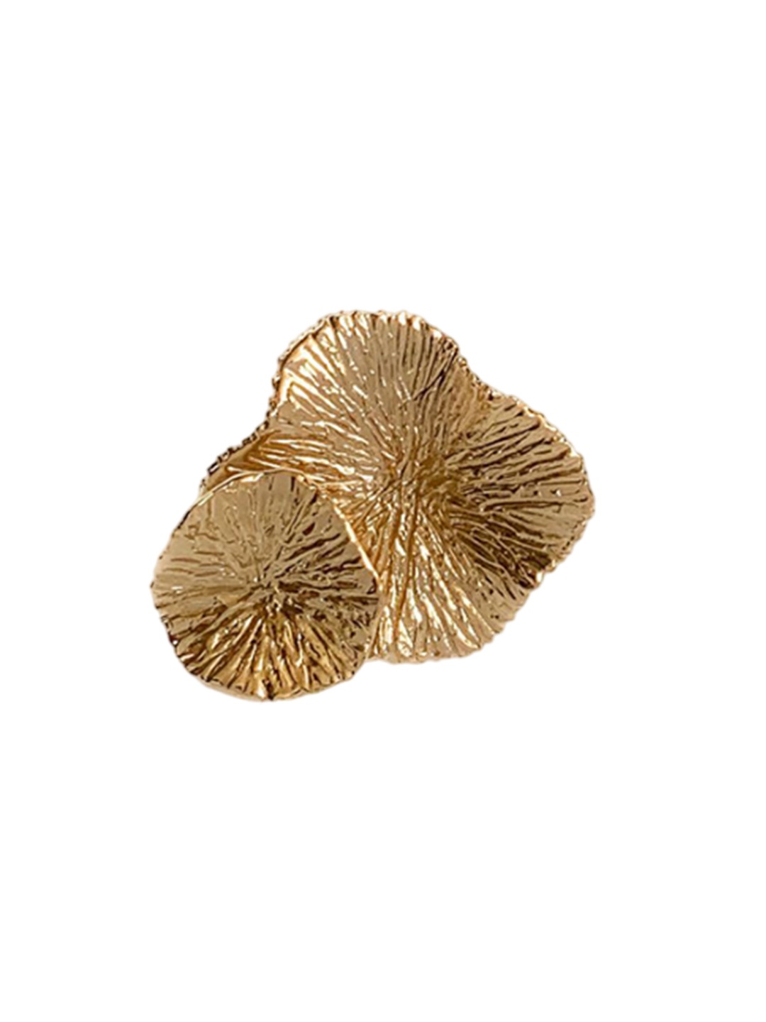 

STUDIO METALLURGY Gold-Plated Adjustable Finger Ring