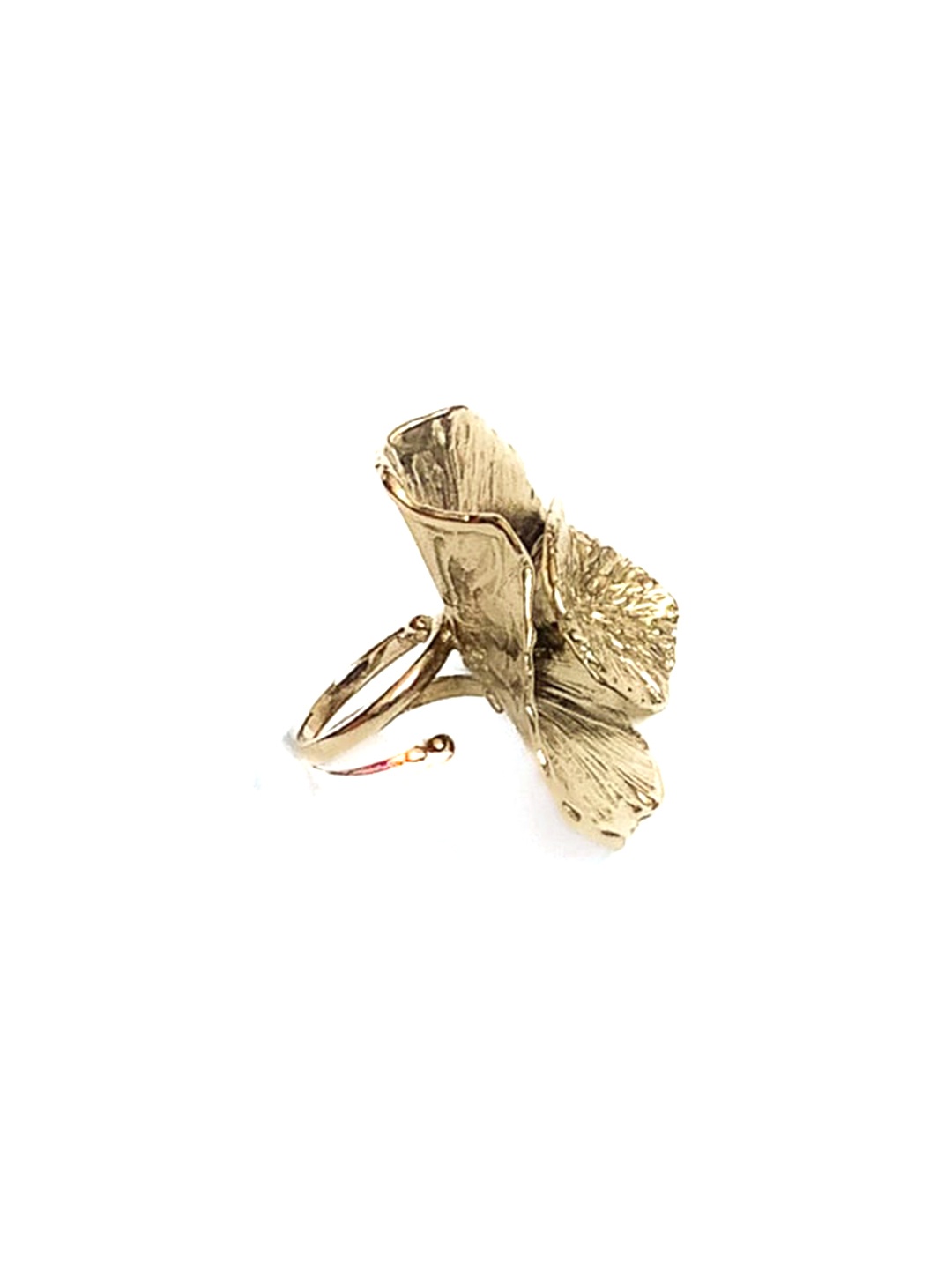 

STUDIO METALLURGY Gold-Plated Adjustable Finger Ring